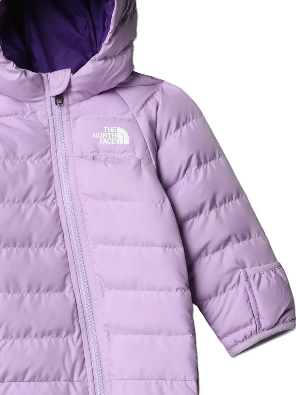 The North Face Kids Baby Perrito skipak met capuchon en rits Paars