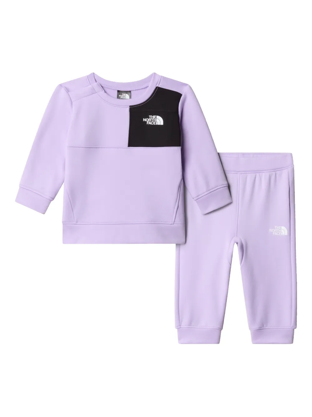 The North Face Kids カラーブロック トラックスーツ - パープル