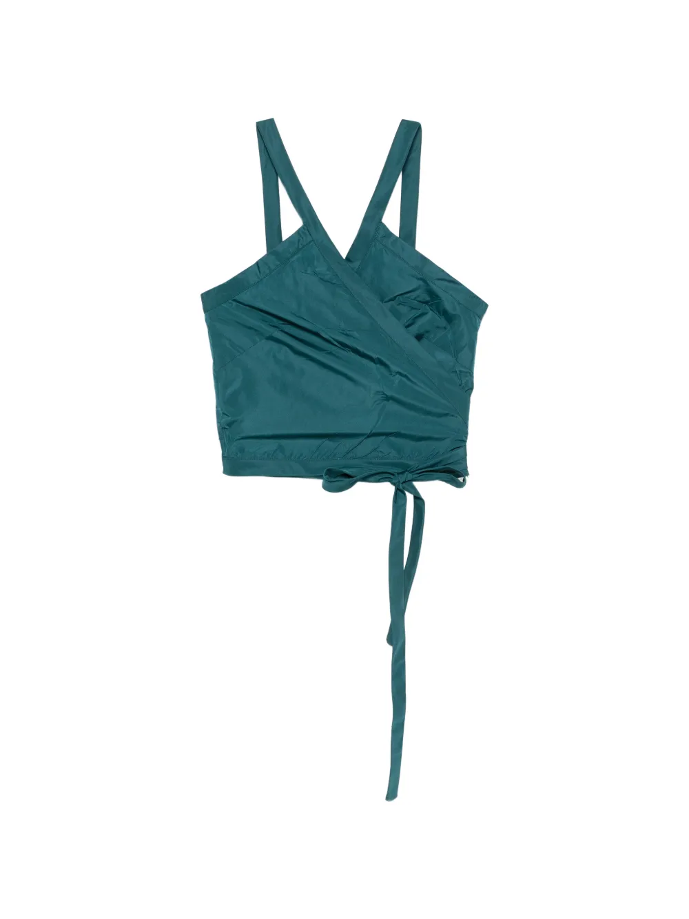 Liviana Conti V-neck cropped top - Verde