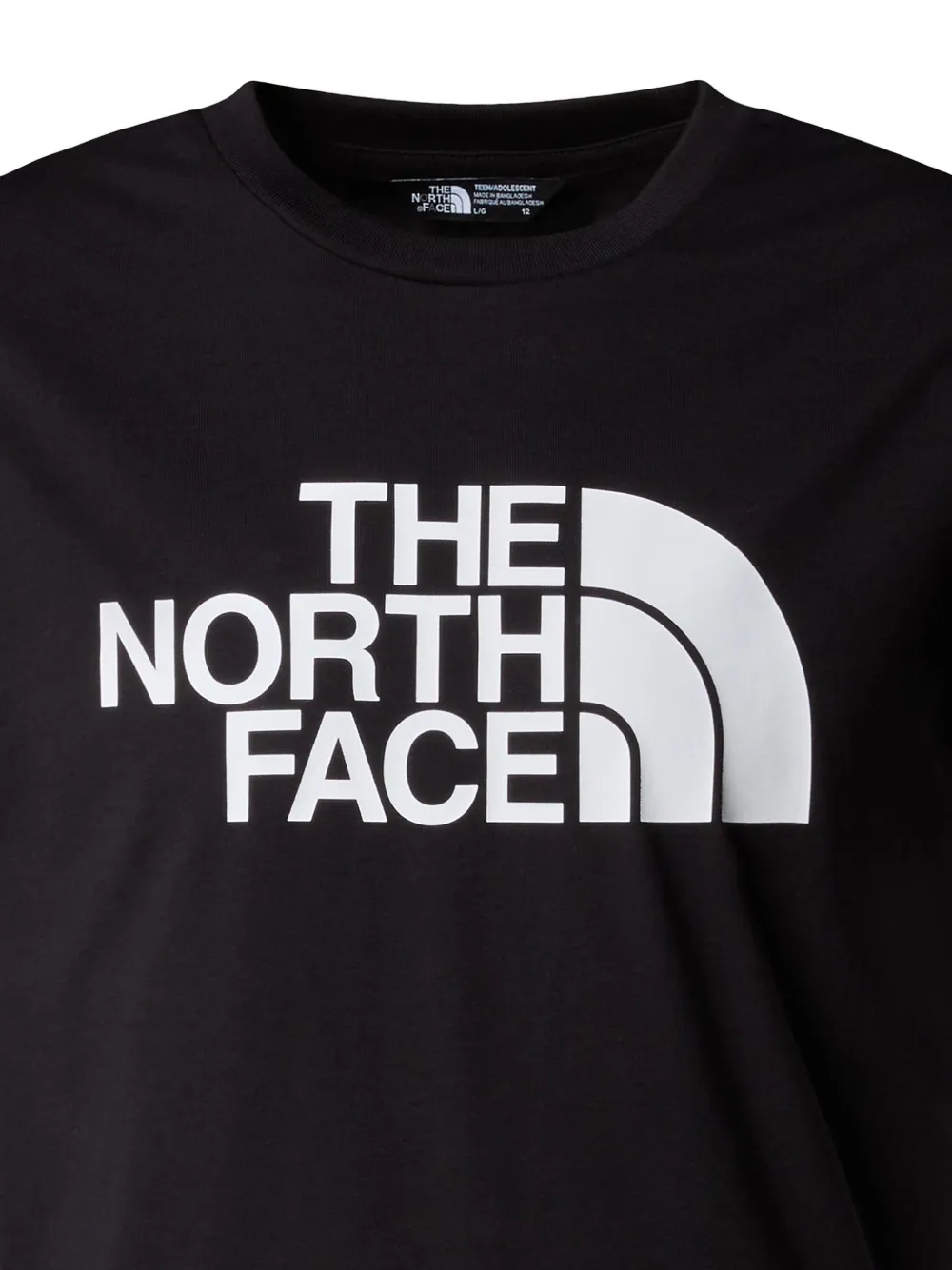 The North Face Kids T-shirt met logoprint Zwart