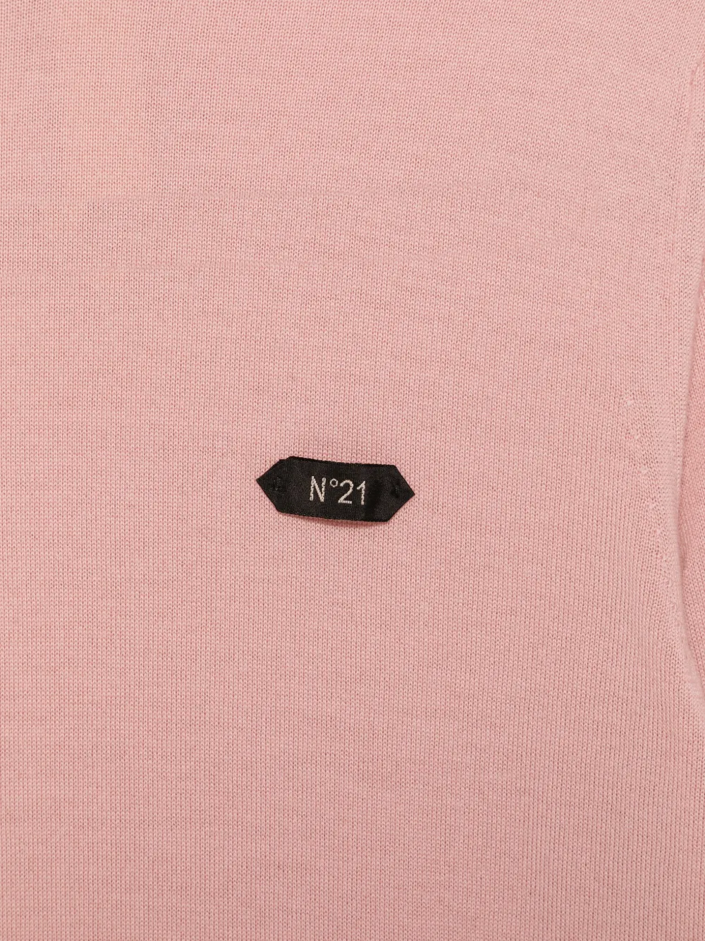 Nº21 Pull à Plaque Logo - Rose 
