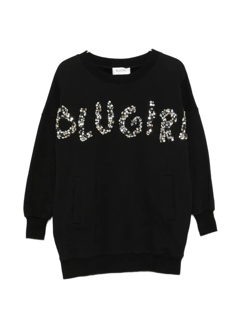 Blugirl crystal-embellishment mini dress - Nero