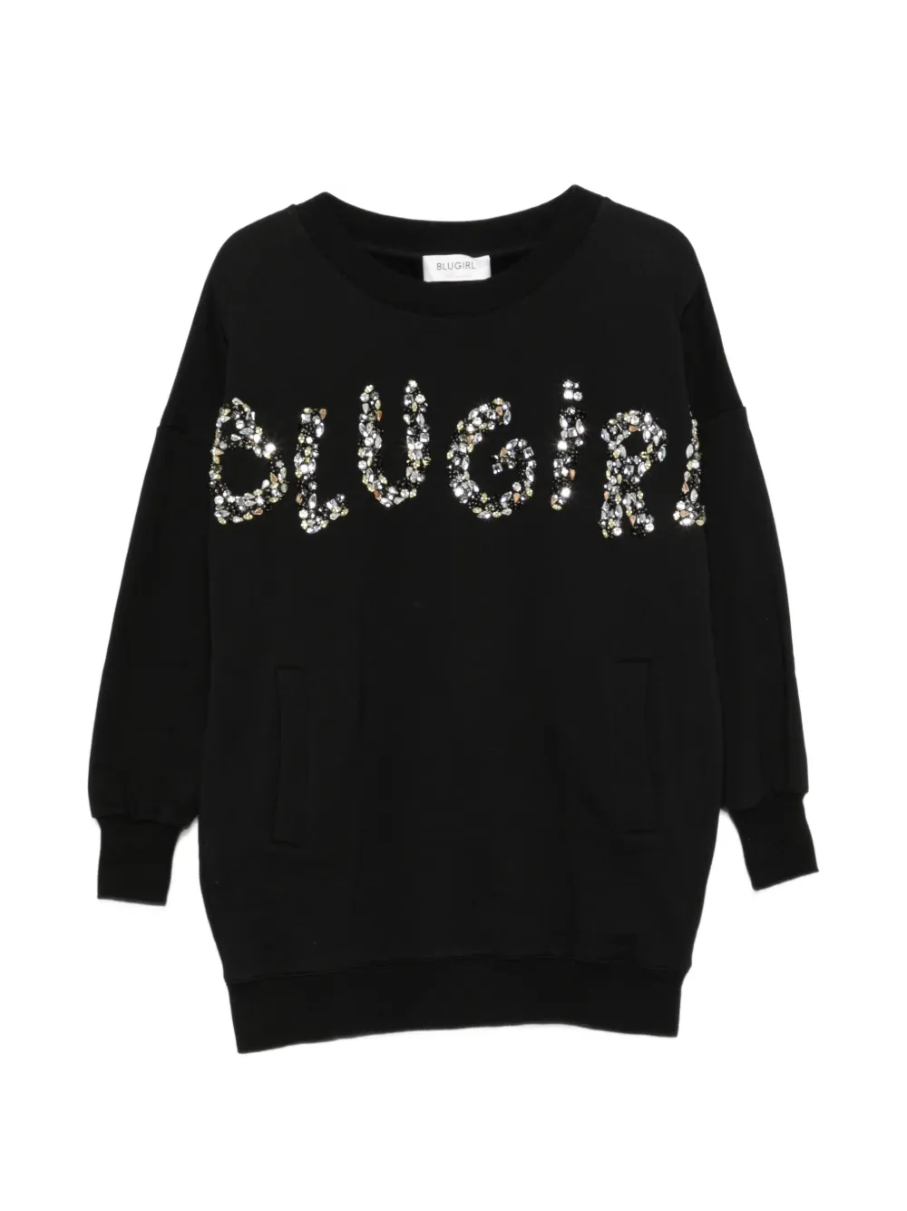 Blugirl crystal-embellishment mini dress - Nero