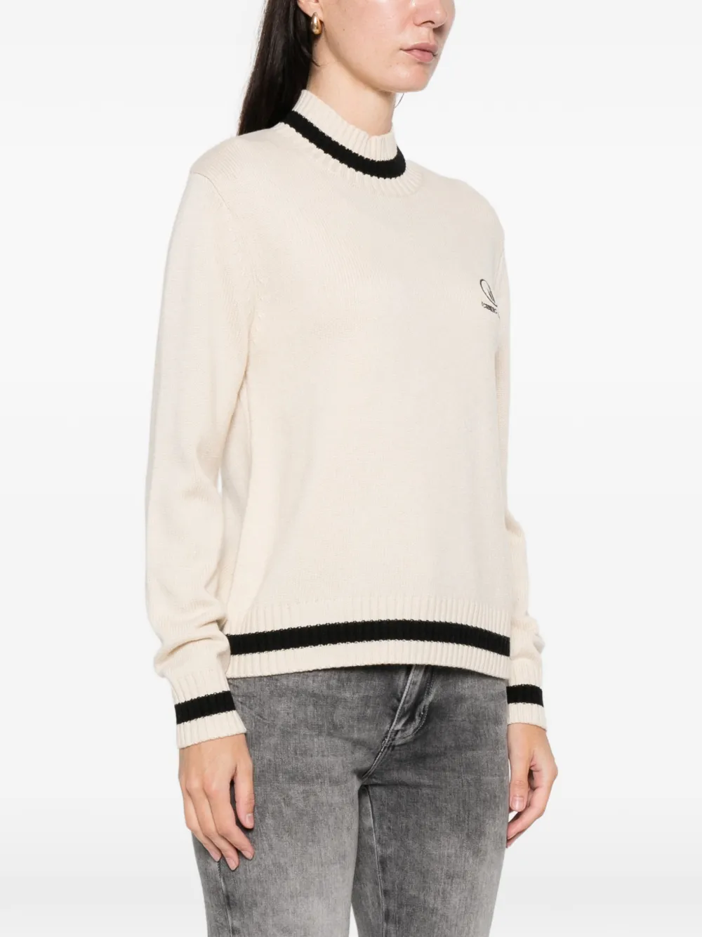 Iceberg Trui met geborduurd logo Beige