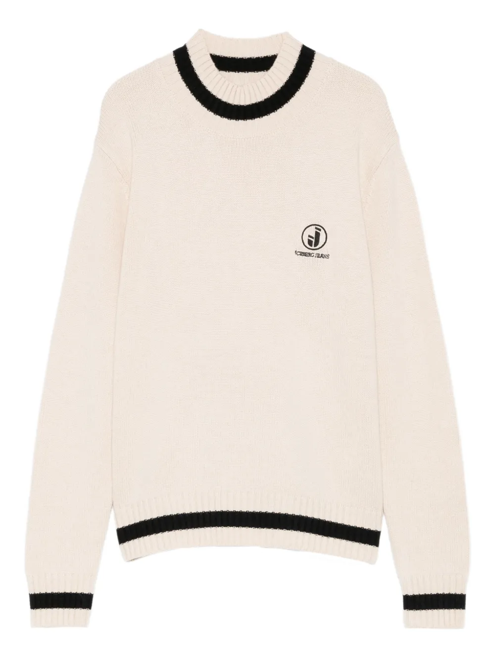 Iceberg logo-embroidered sweater - Nude