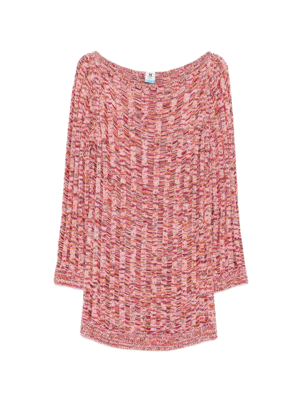 Missoni long-sleeve knitted mini dress - Rosa