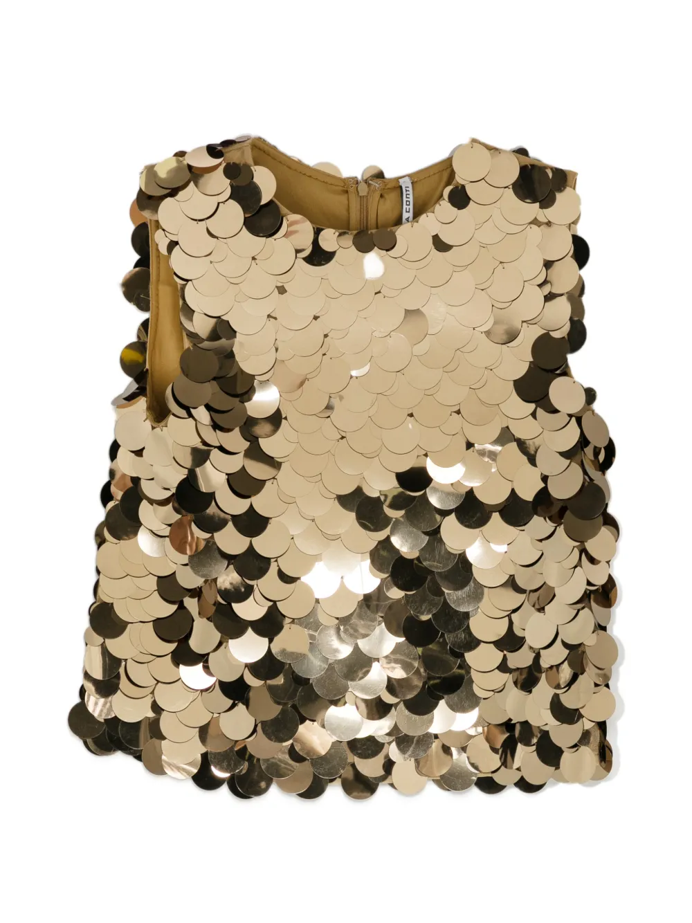 Liviana Conti sequin-embellished sleeveless top - Oro