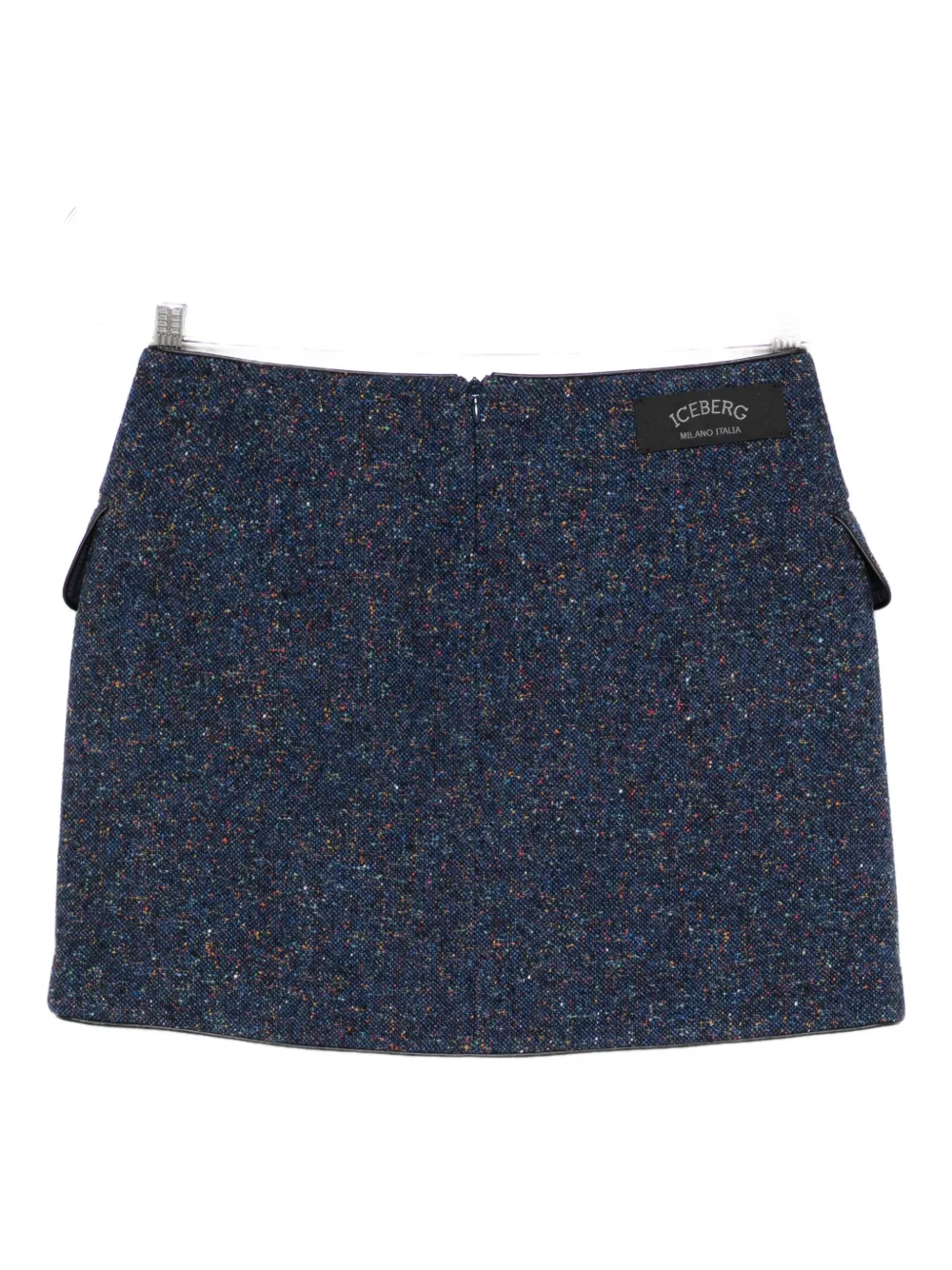 Iceberg Flap-pocket Mini Skirt In Brown