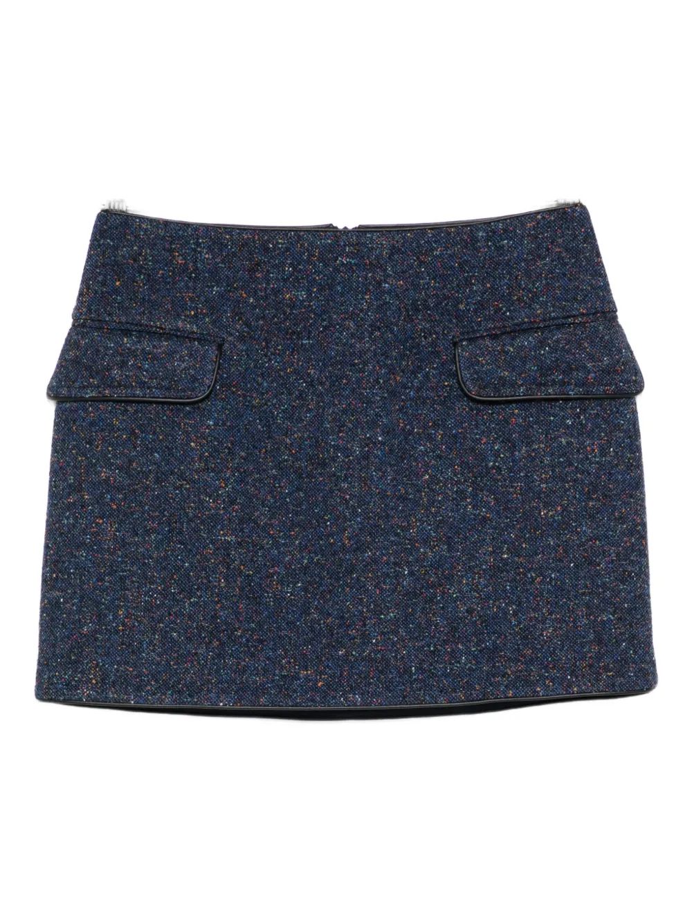 Iceberg Flap-pocket Mini Skirt In Blue