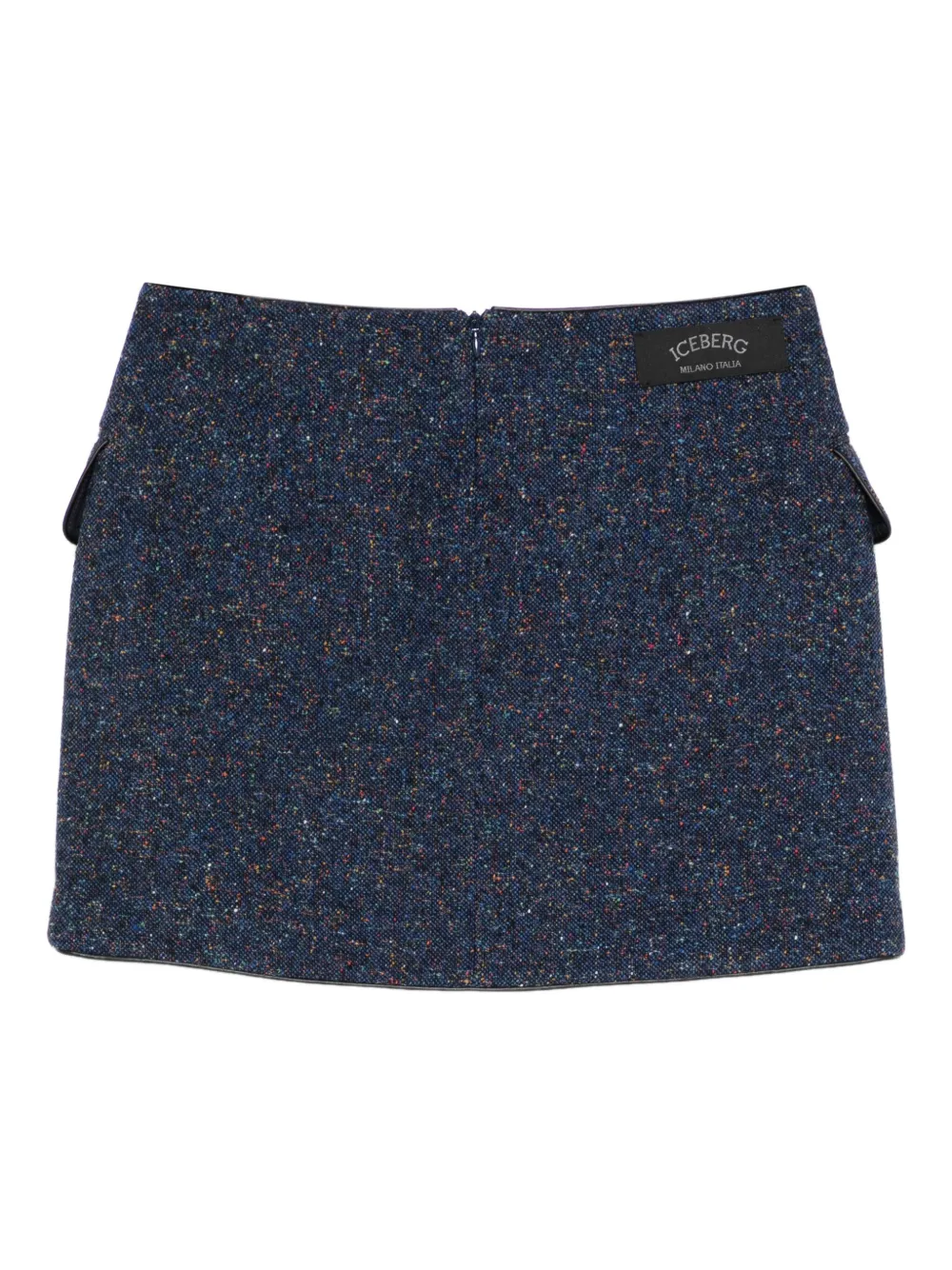 Iceberg flap-pocket mini skirt - Blauw