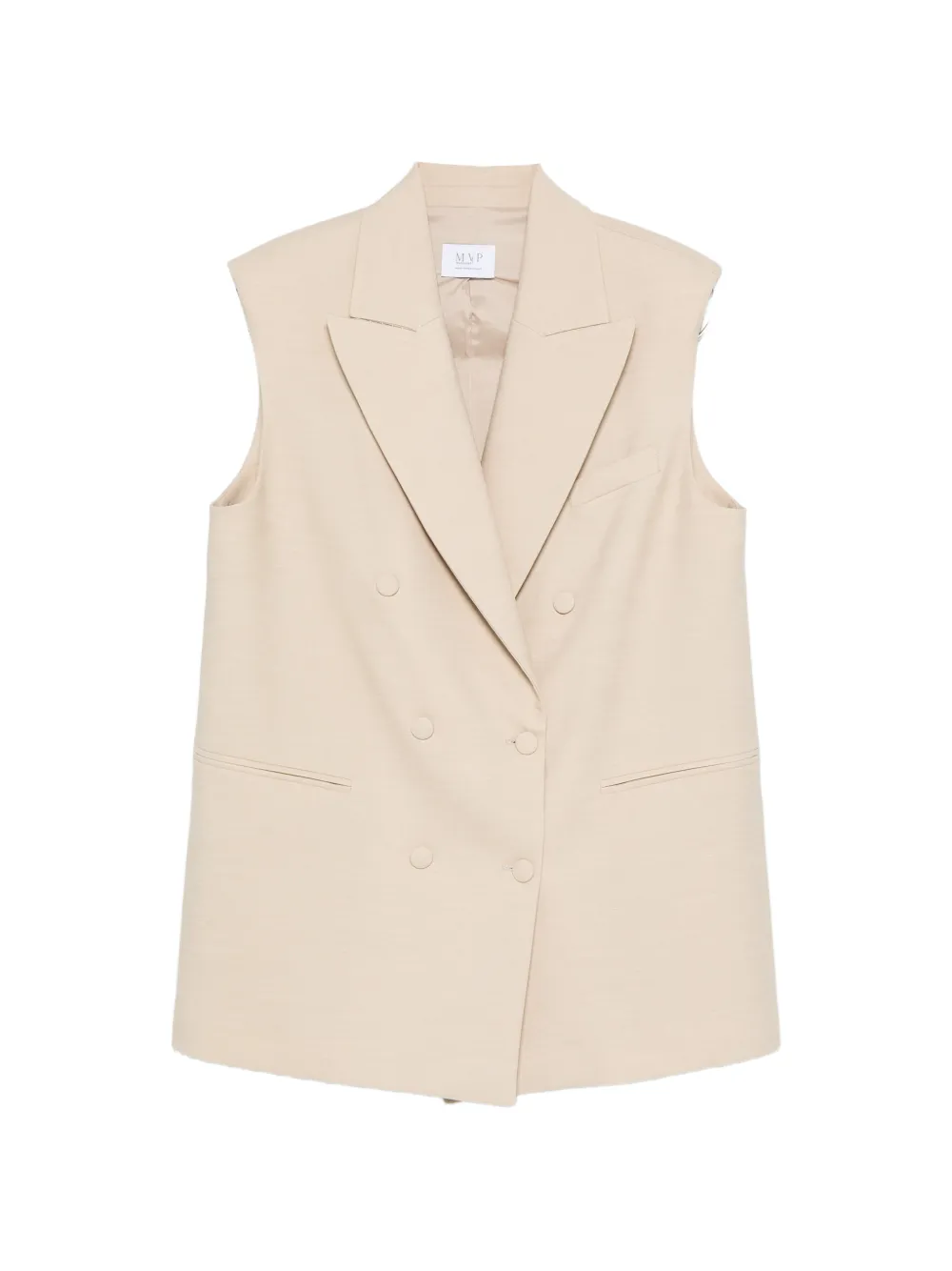 mvp wardrobe double-breasted waistcoat - Toni neutri