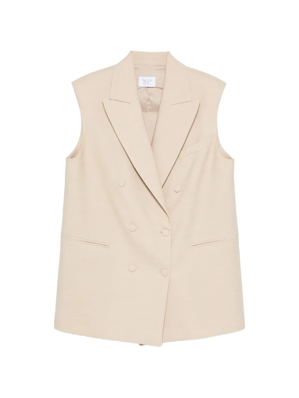 mvp wardrobe double-breasted waistcoat - Toni neutri