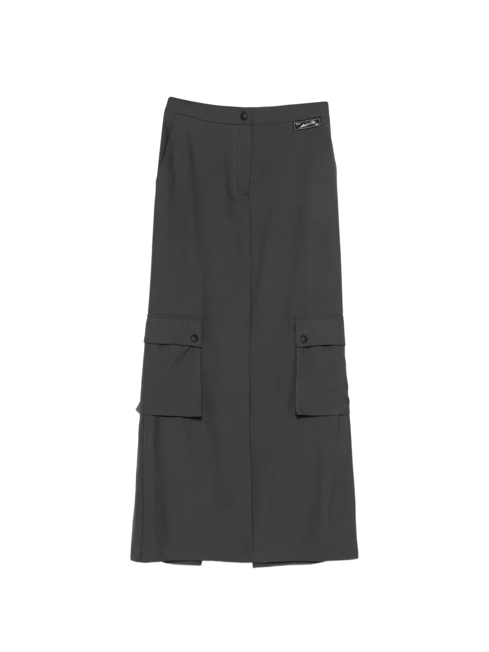 Erika Cavallini cargo-pocket maxi skirt - Grigio