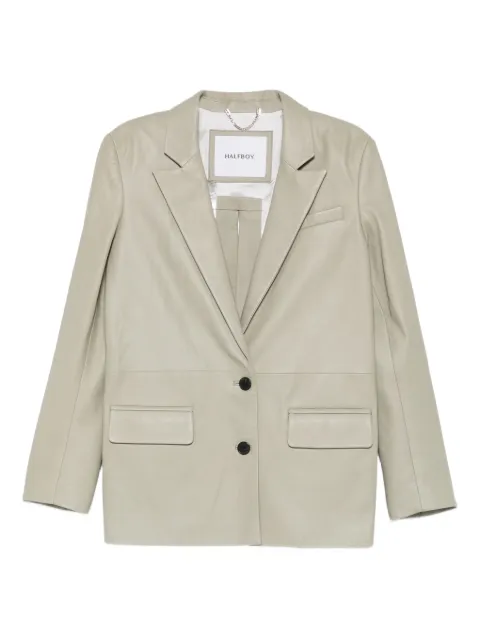 Halfboy chamarra de piel con botones