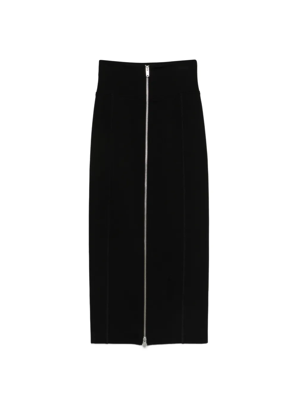 Erika Cavallini zip-fastening long skirt - Nero