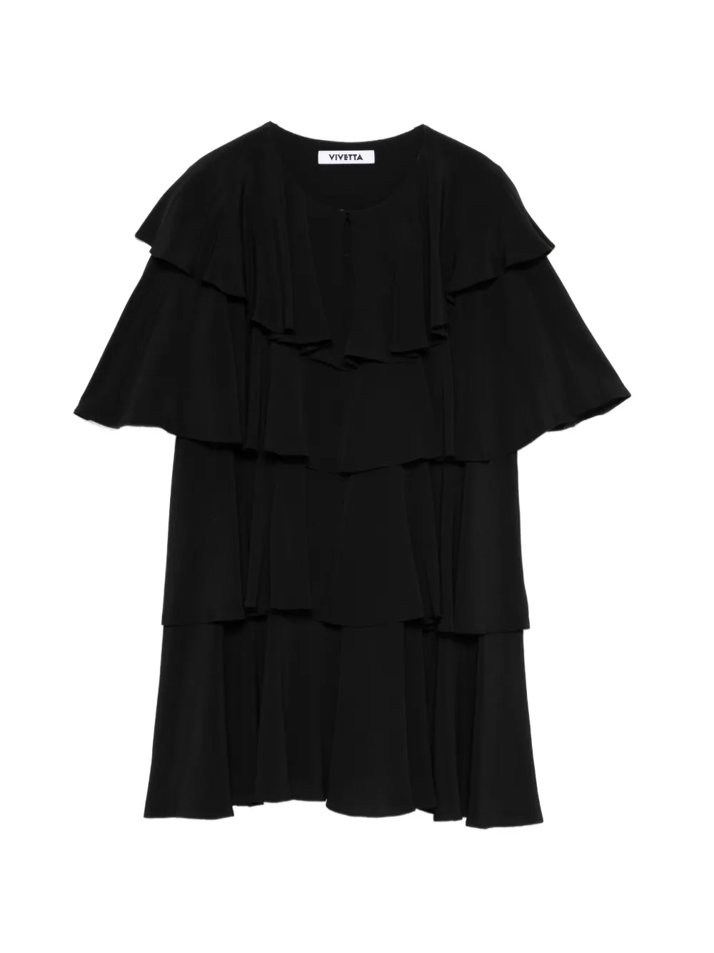 Vivetta ruffled mini dress - Nero