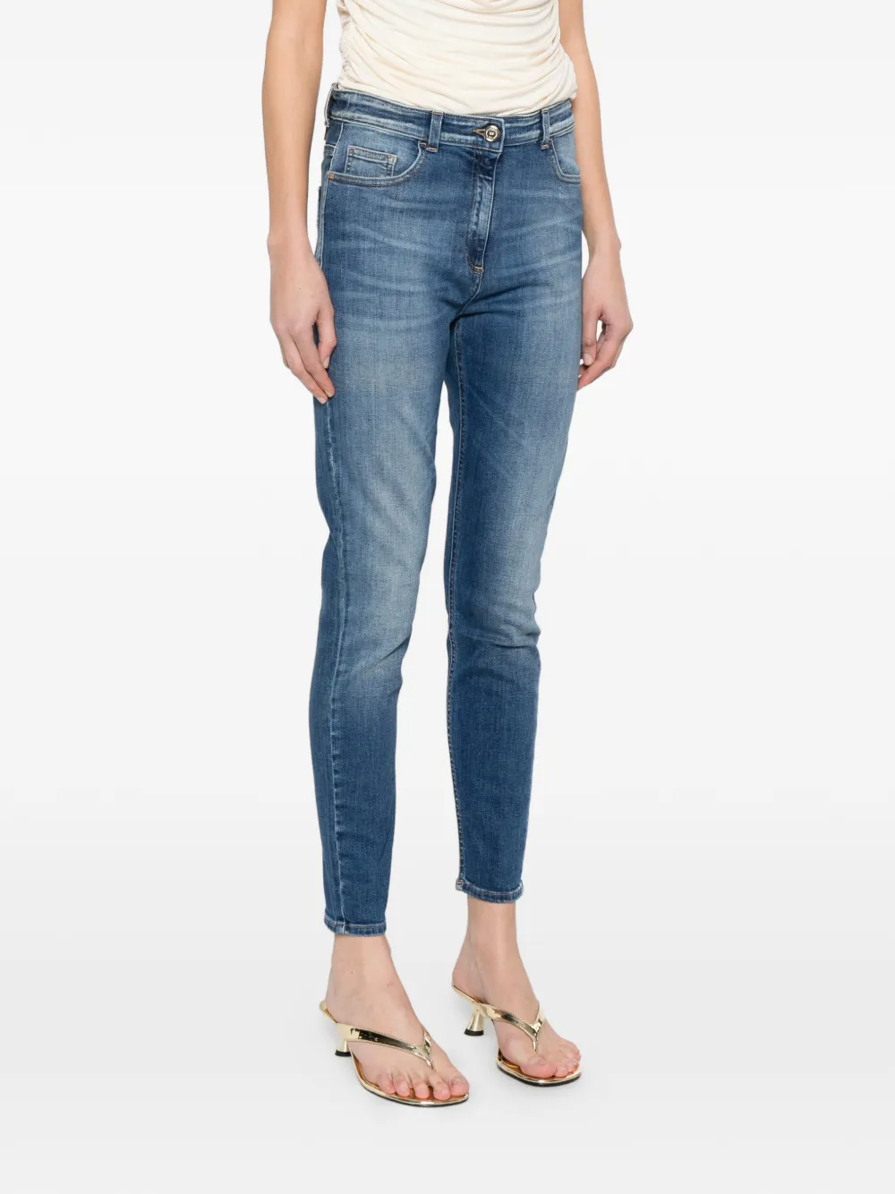 Elisabetta Franchi - Jeans met vijf zakken - dames - katoen/Elastane/Polyester/katoen