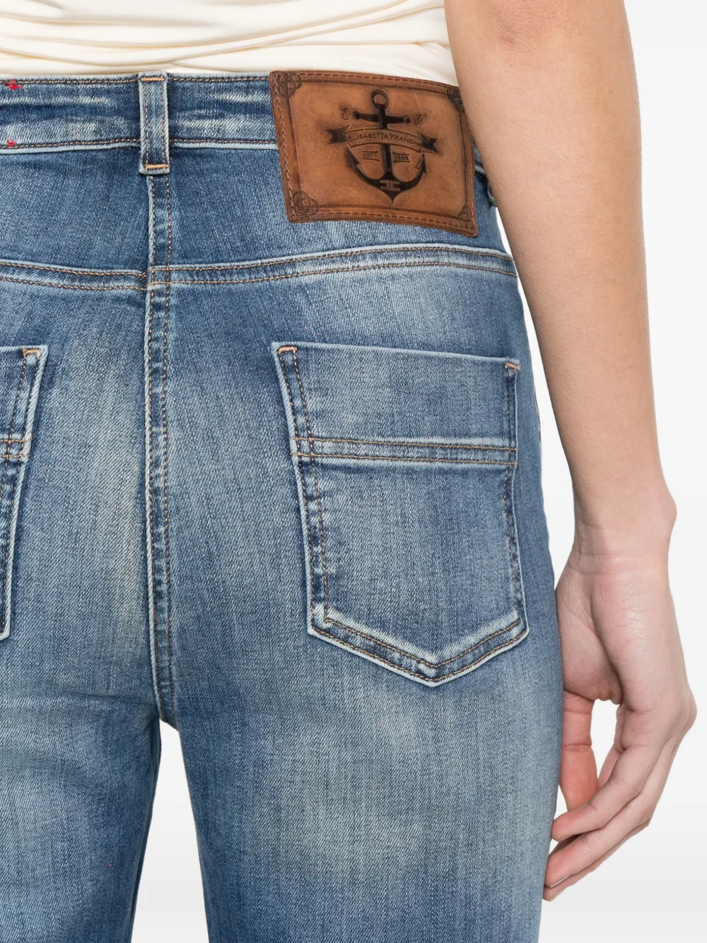 Elisabetta Franchi - Jeans met vijf zakken - dames - katoen/Elastane/Polyester/katoen