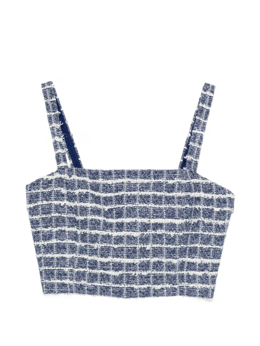 Iceberg check crop top - Blu