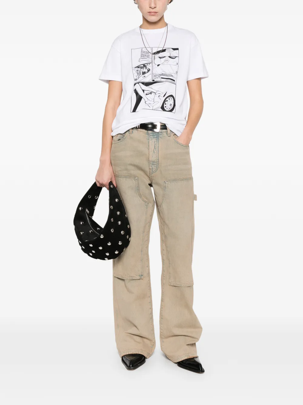  Circus Hotel Graphic-print T-shirt - White 