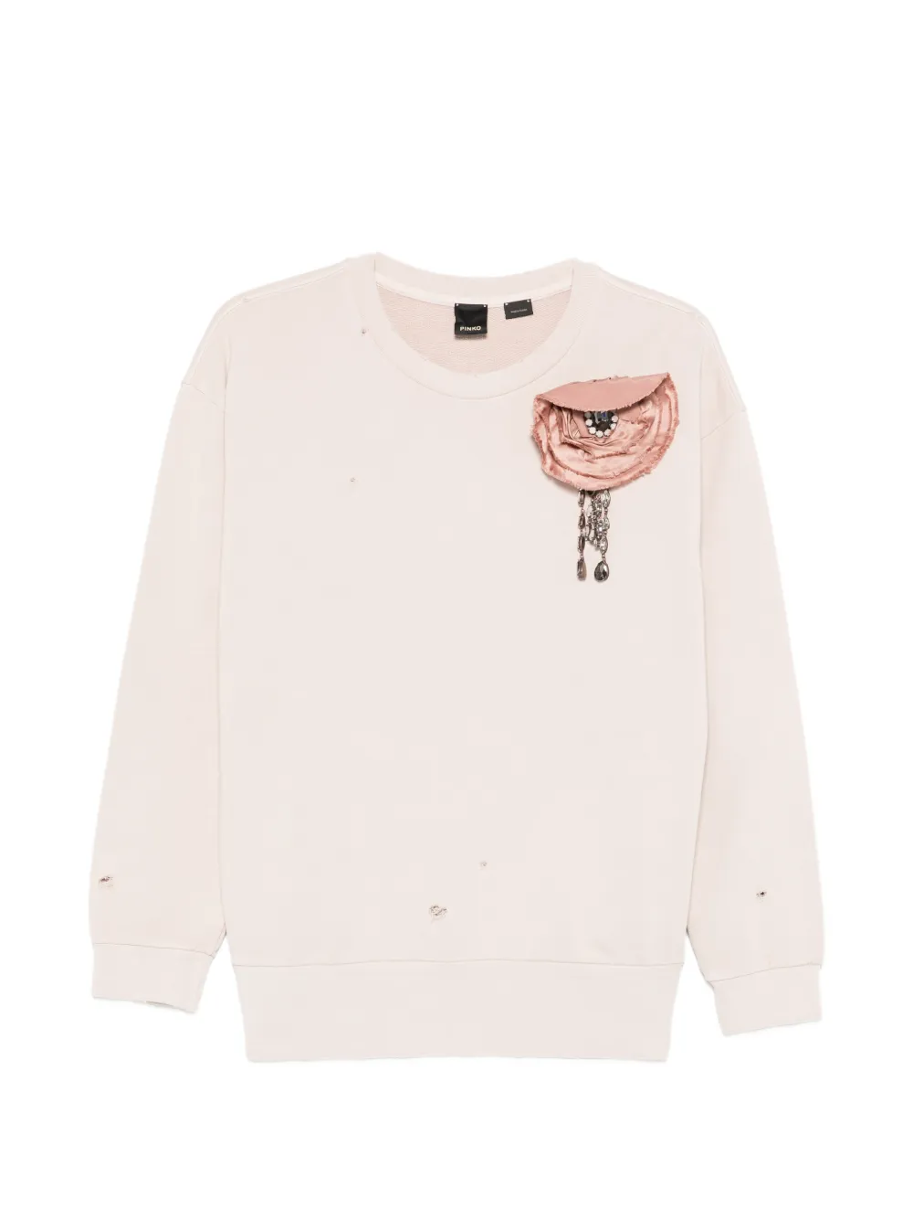 PINKO distressed sweatshirt - Toni neutri