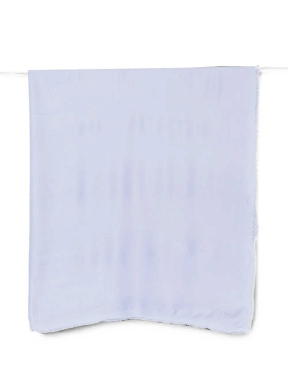Blugirl logo-jacquard frayed scarf - Viola