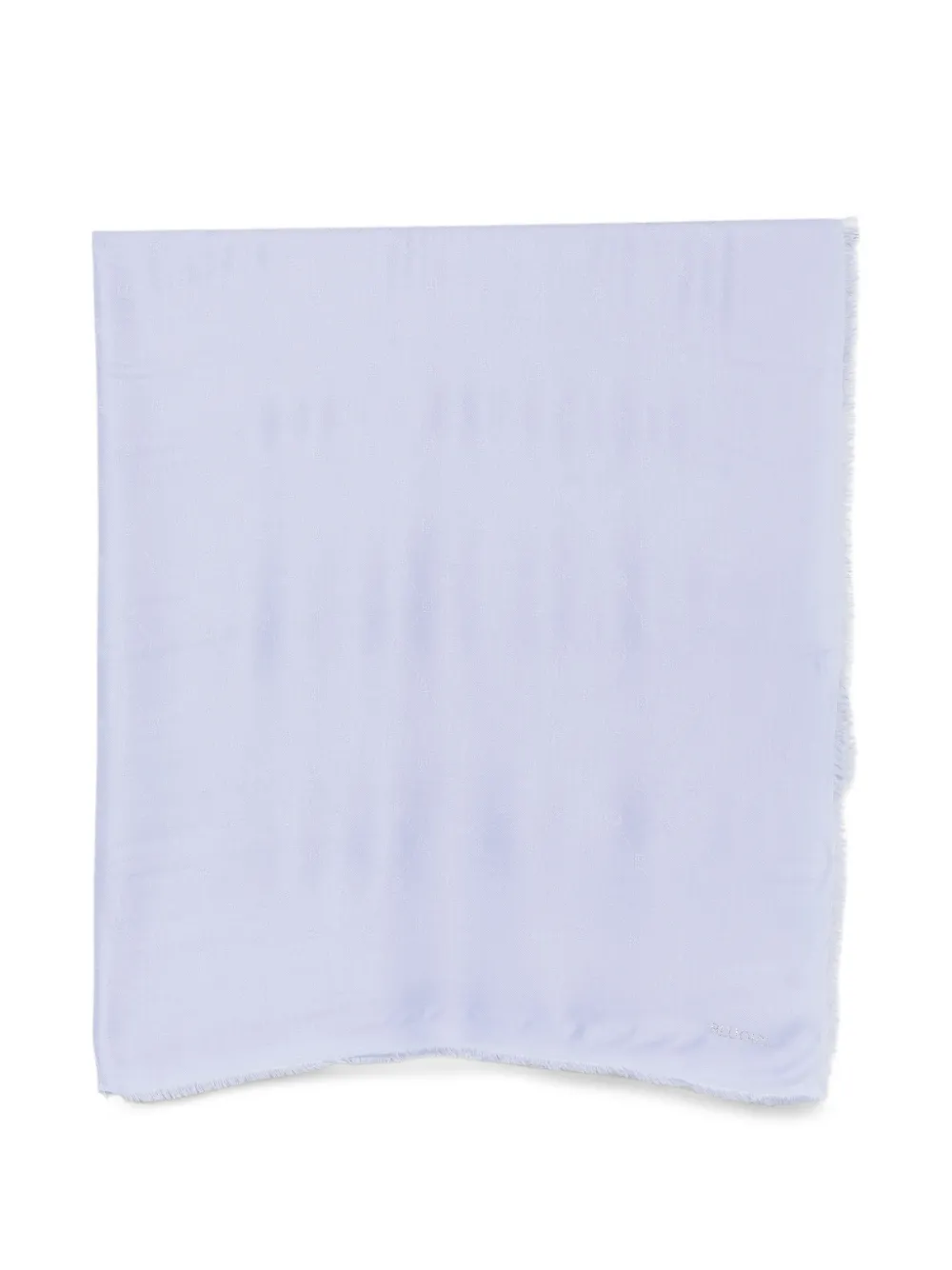 Blugirl logo-jacquard frayed scarf - Viola