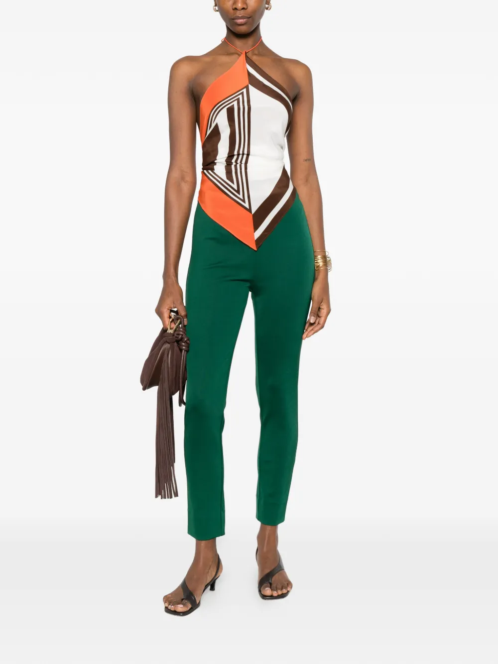 Missoni Straight Leg Tailored Trousers - Green 