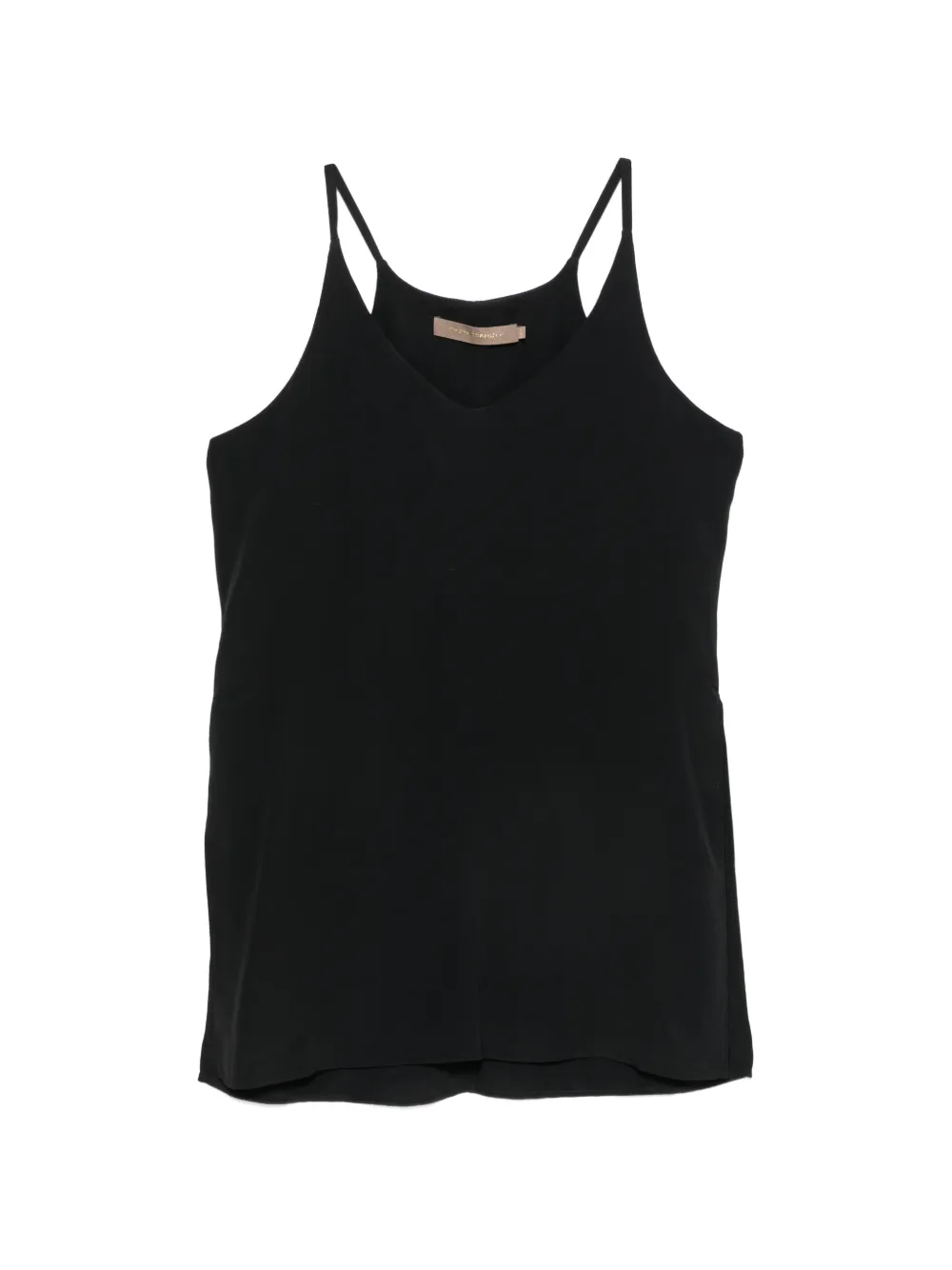 SIMONA CORSELLINI V-neck spaghetti-strap top - Nero