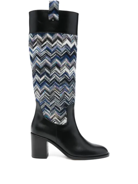 Missoni 75mm Sophie zigzag boots