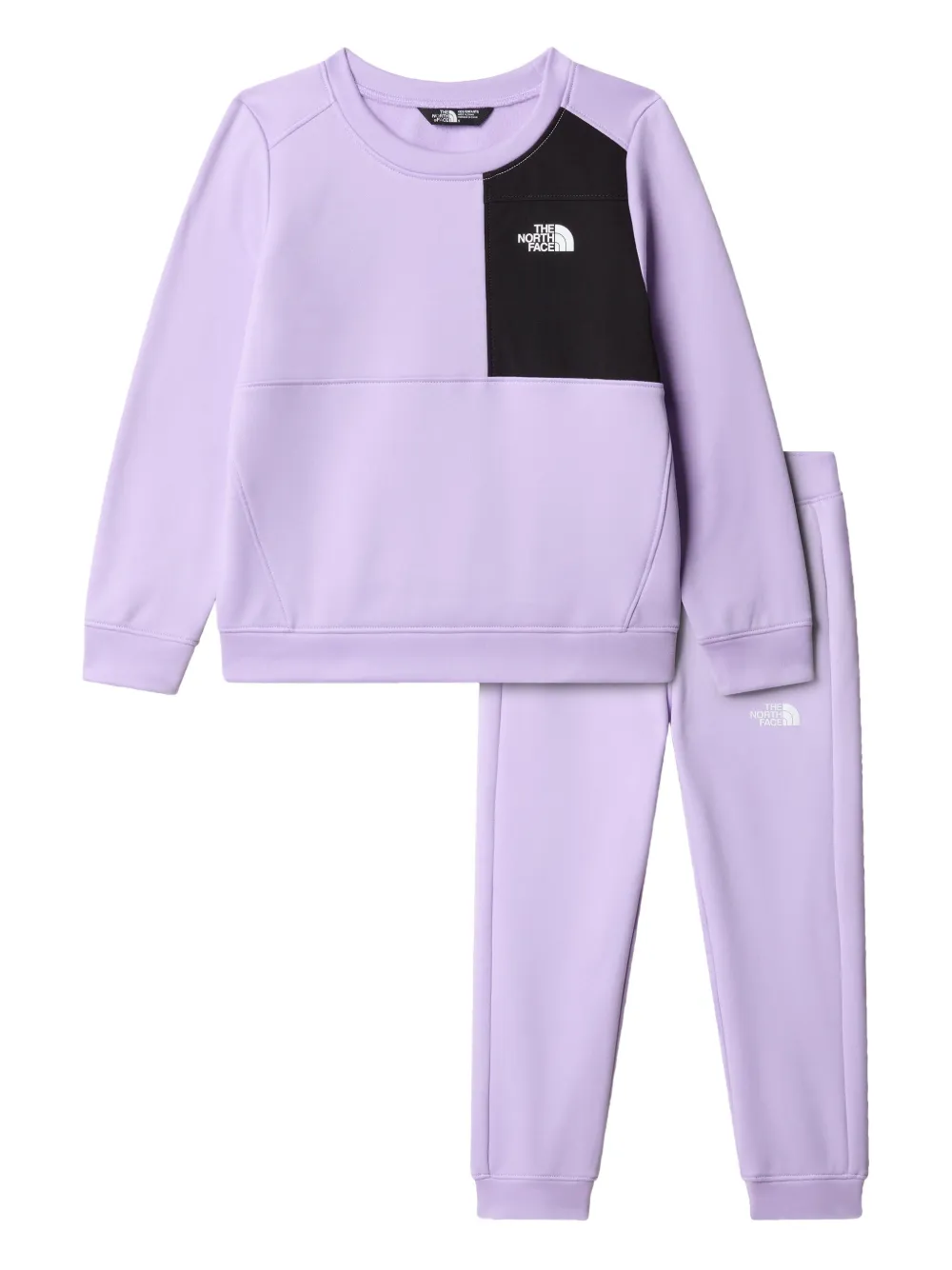 The North Face Kids colourblock tracksuit - パープル The North Face Kids colourblock tracksuit - パープル