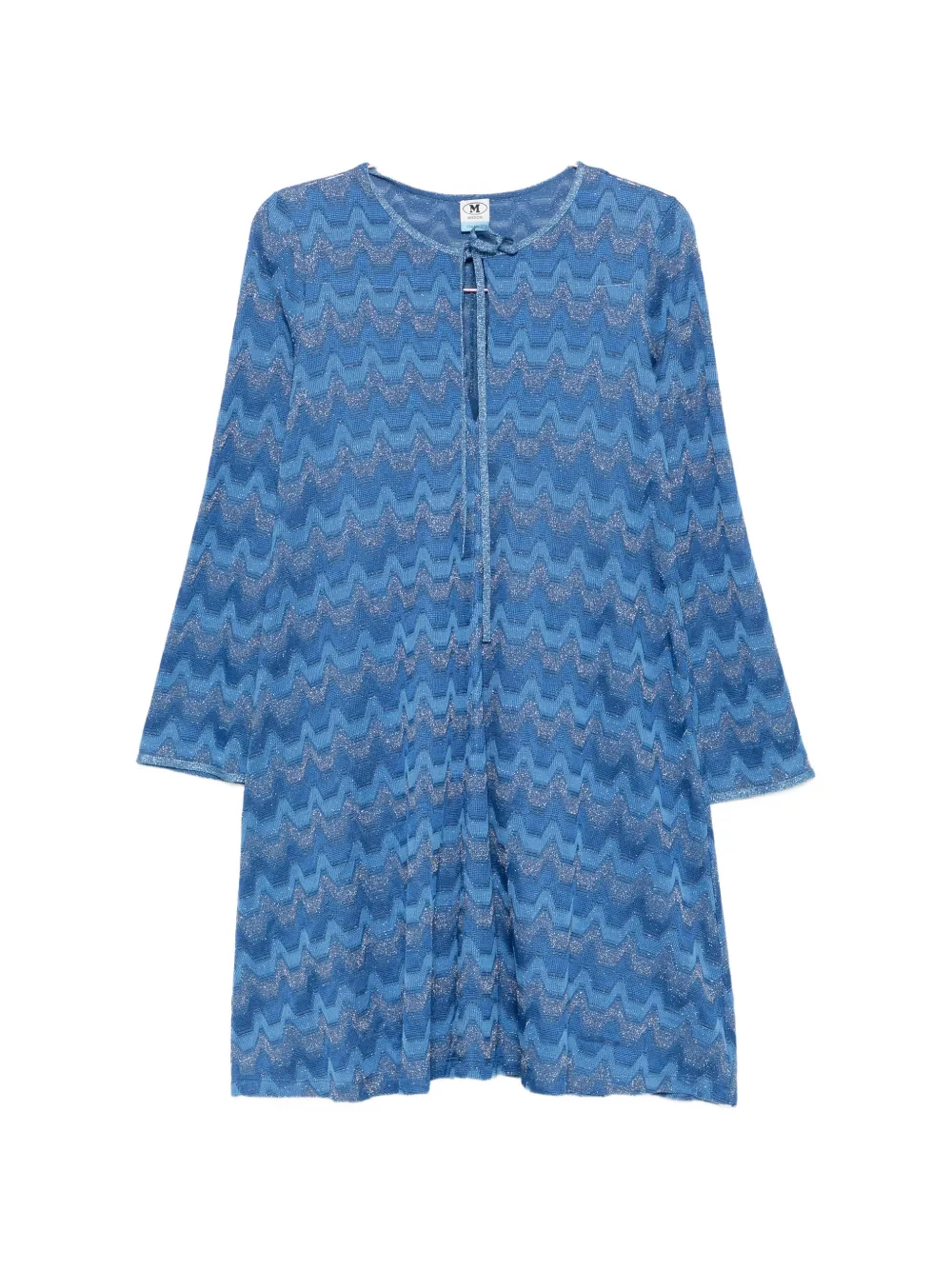 Missoni long-sleeve midi dress - Blu