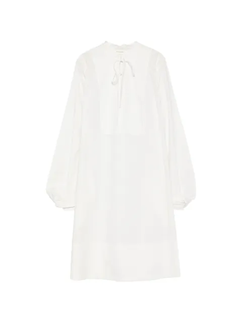 By Malene Birger tie-neck puff-sleeve mini dress