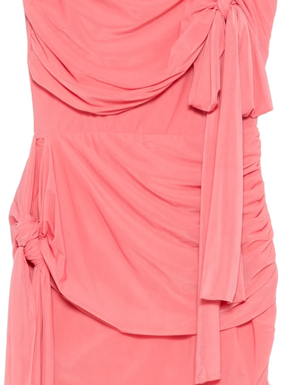 Blumarine Jurk met ruches en strik Roze