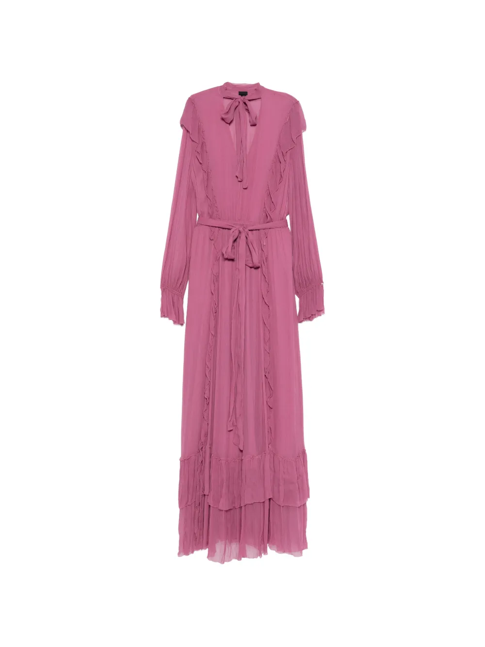 PINKO ruffled-detail maxi dress - Rosa