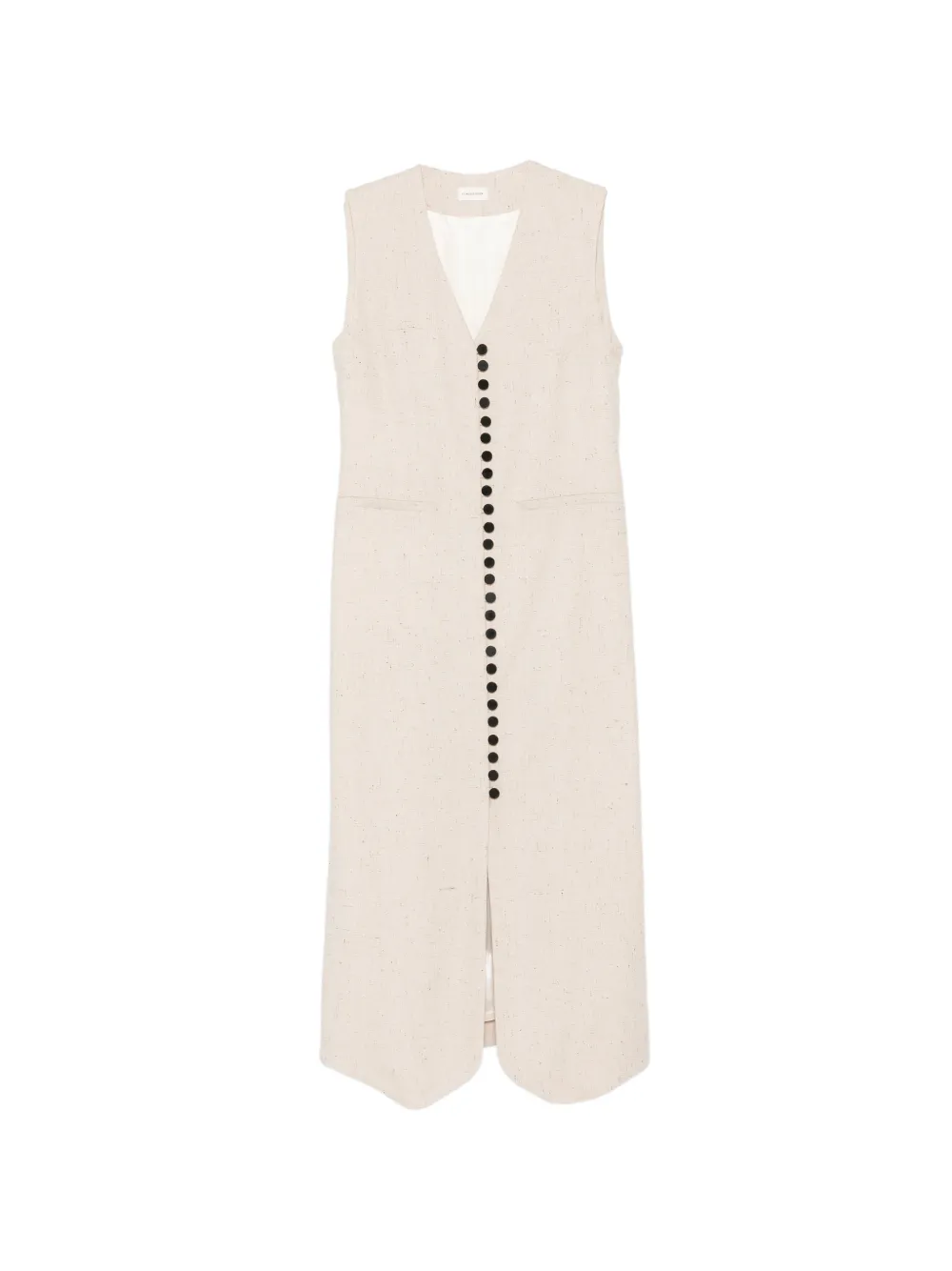 By Malene Birger Ärmelloses Asadin Midikleid mit Knöpfen - Nude