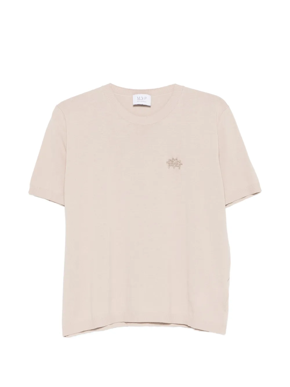 mvp wardrobe T-shirt con ricamo - Toni neutri