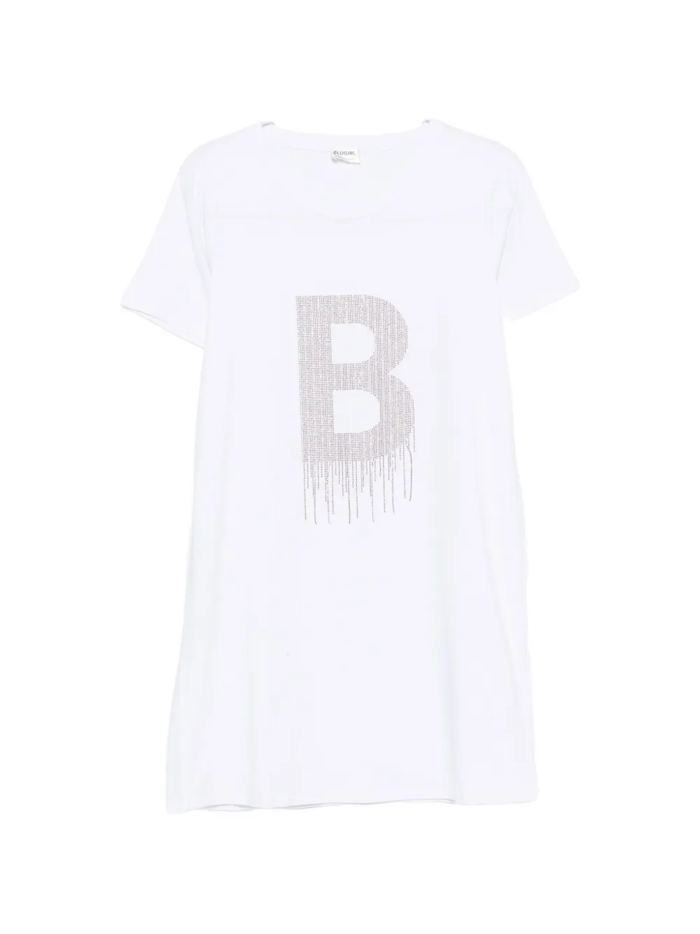 Blugirl crystal-embellishment mini dress - Bianco