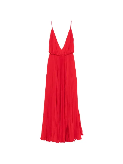 Vivetta V-neck pleated maxi dress