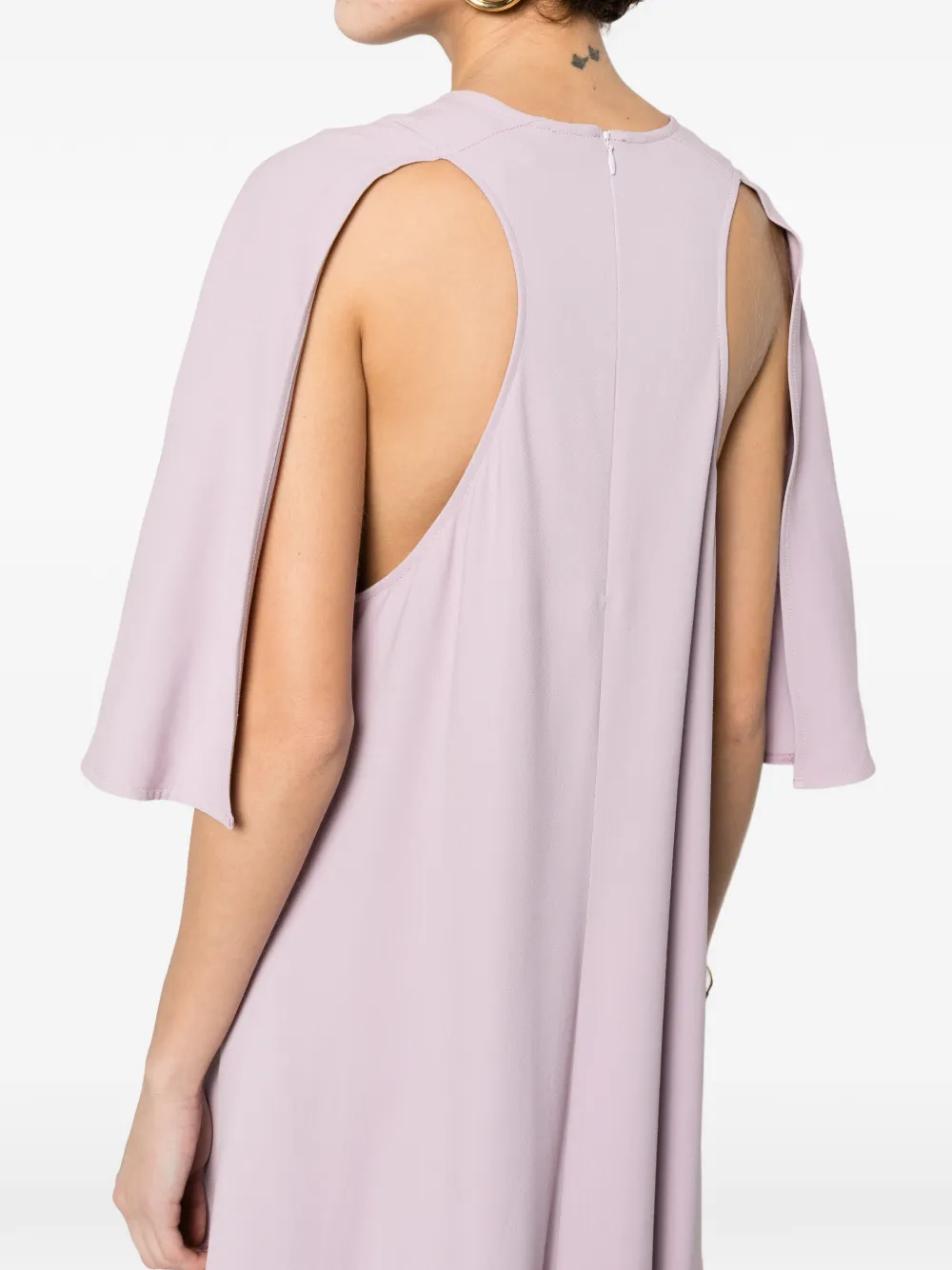 Erika Cavallini Maxi-jurk met korte mouwen Paars