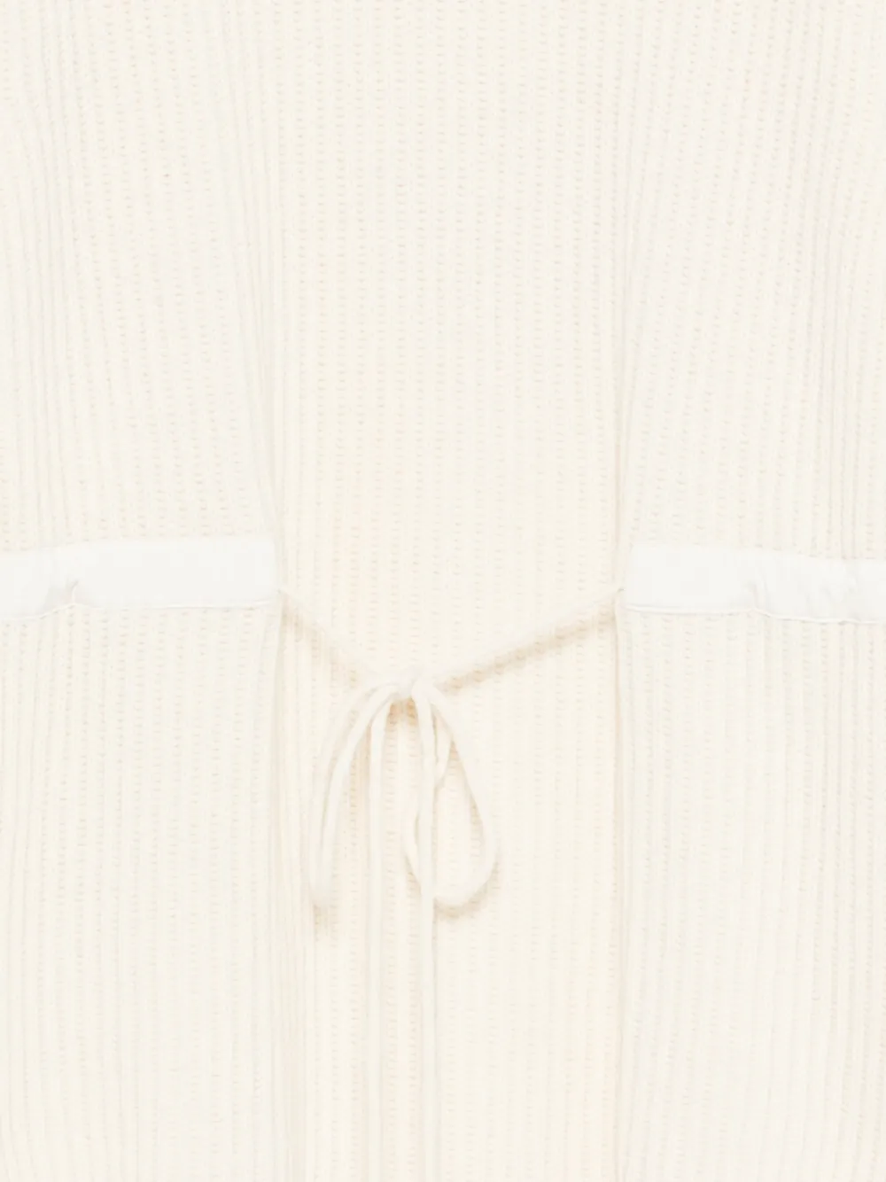 Iceberg Midi-jurk met col en strik Beige