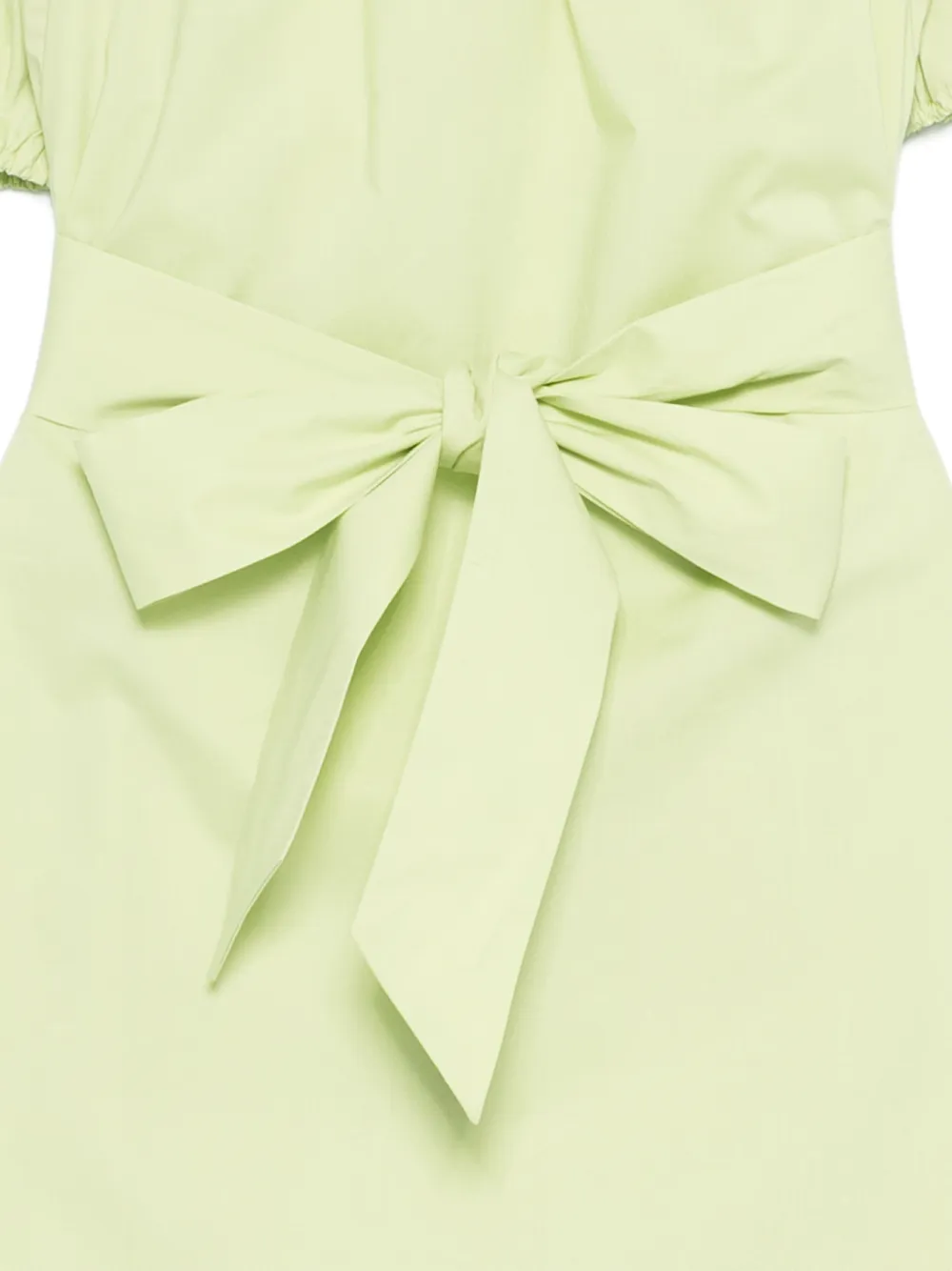 Vivetta Midi-jurk met open schouders en gestrikte taille Groen