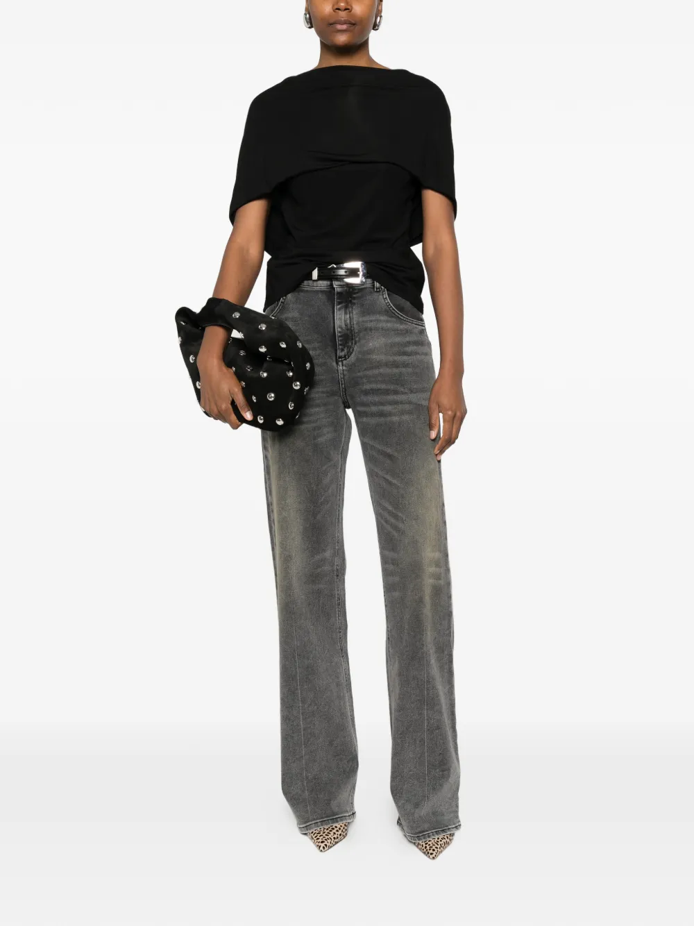  Blumarine Vaqueros Boyfriend - Gris 