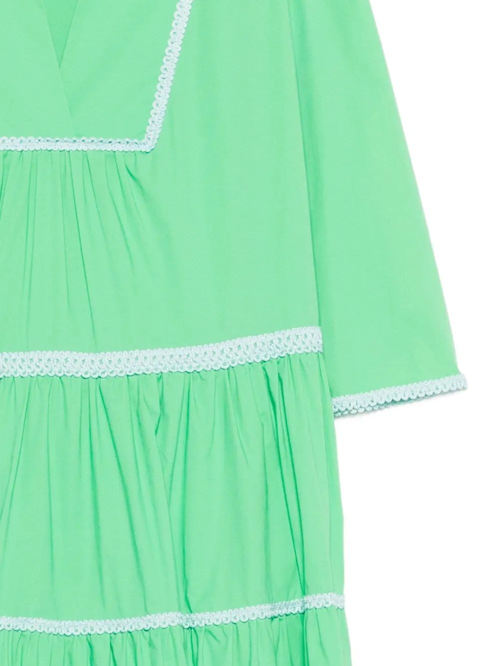 Vivetta Maxi-jurk met gehaakte afwerking Groen