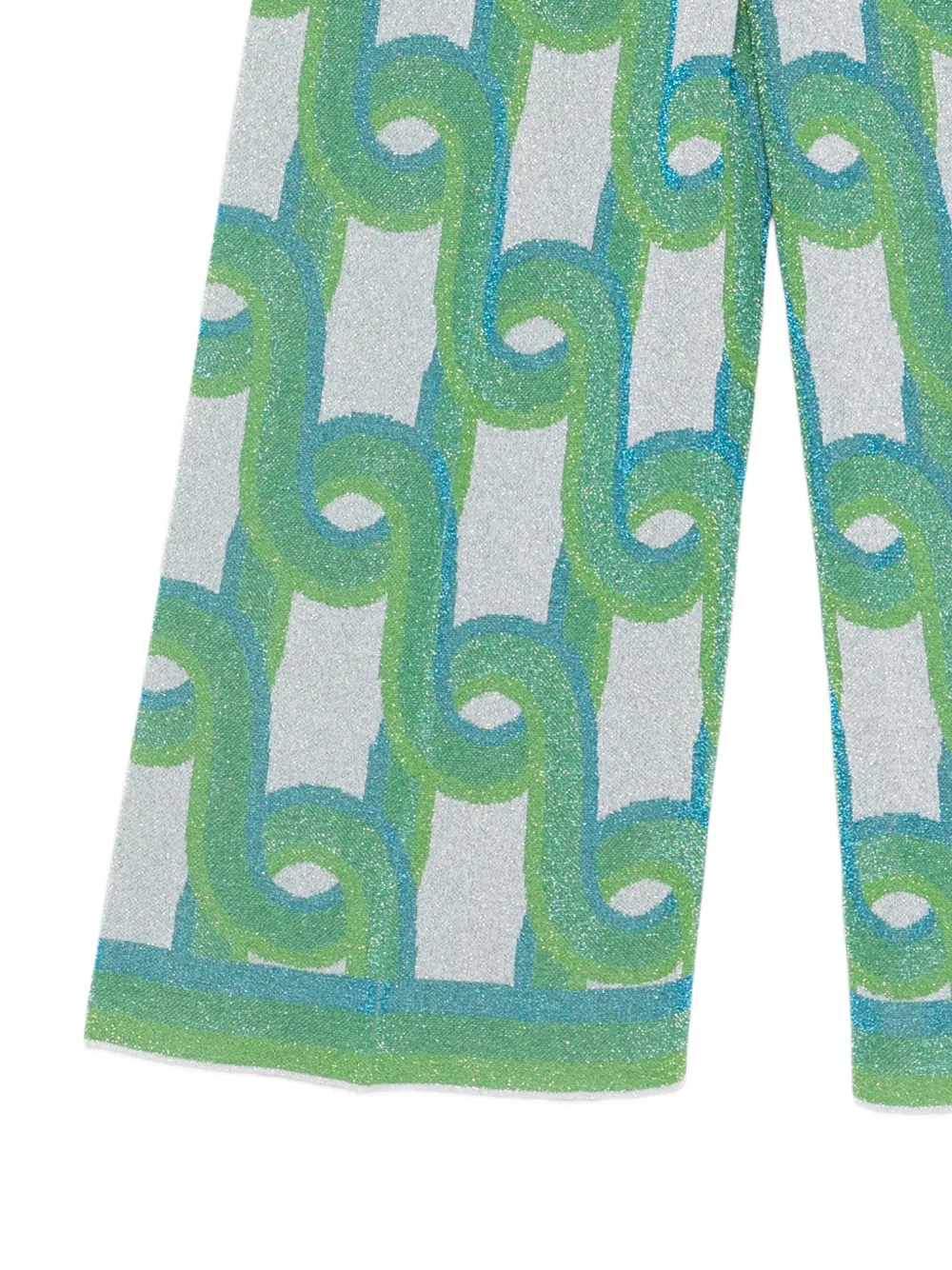  Circus Hotel Geometric-pattern Trousers - Grey 