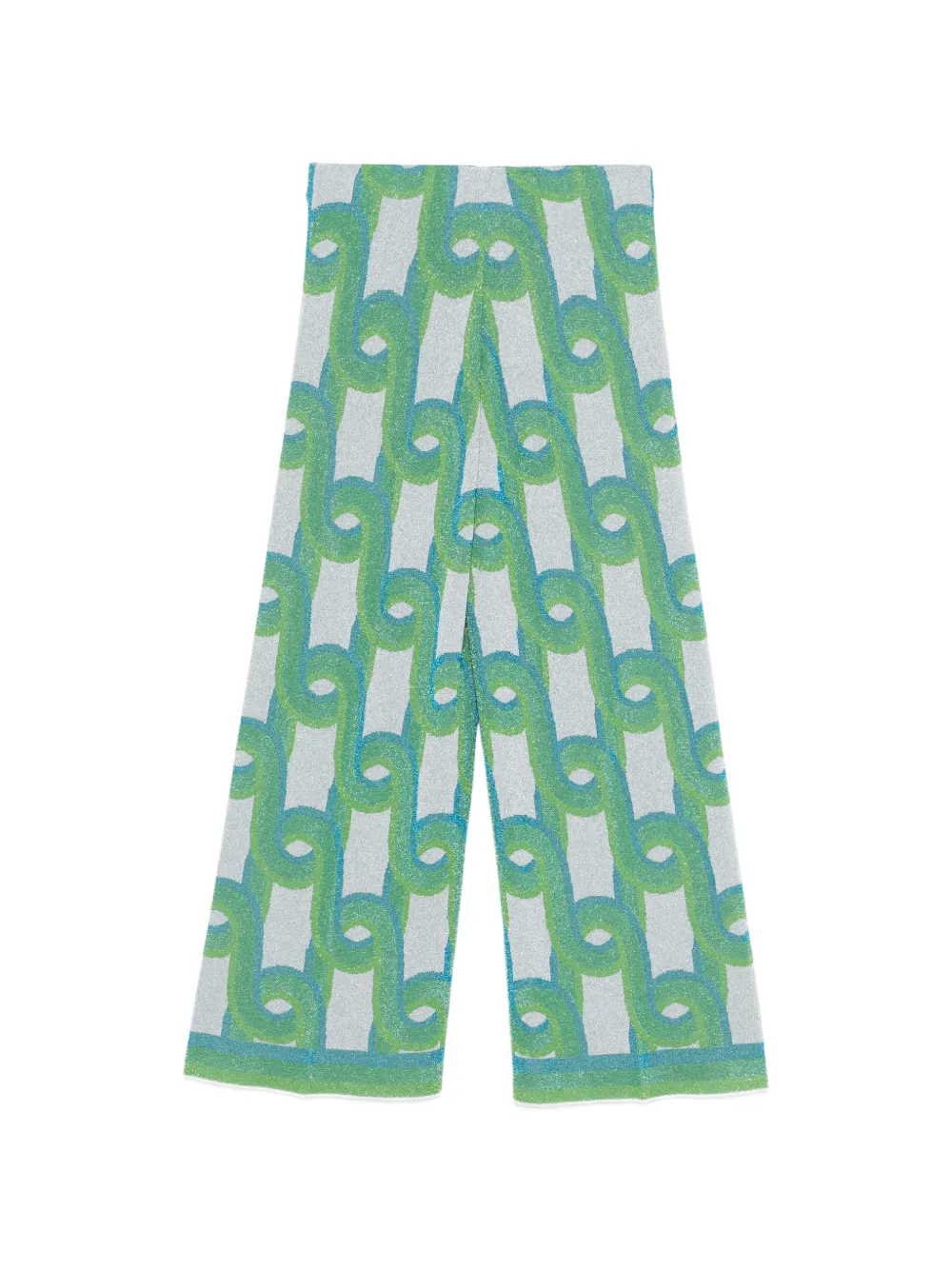  Circus Hotel Geometric-pattern Trousers - Grey 