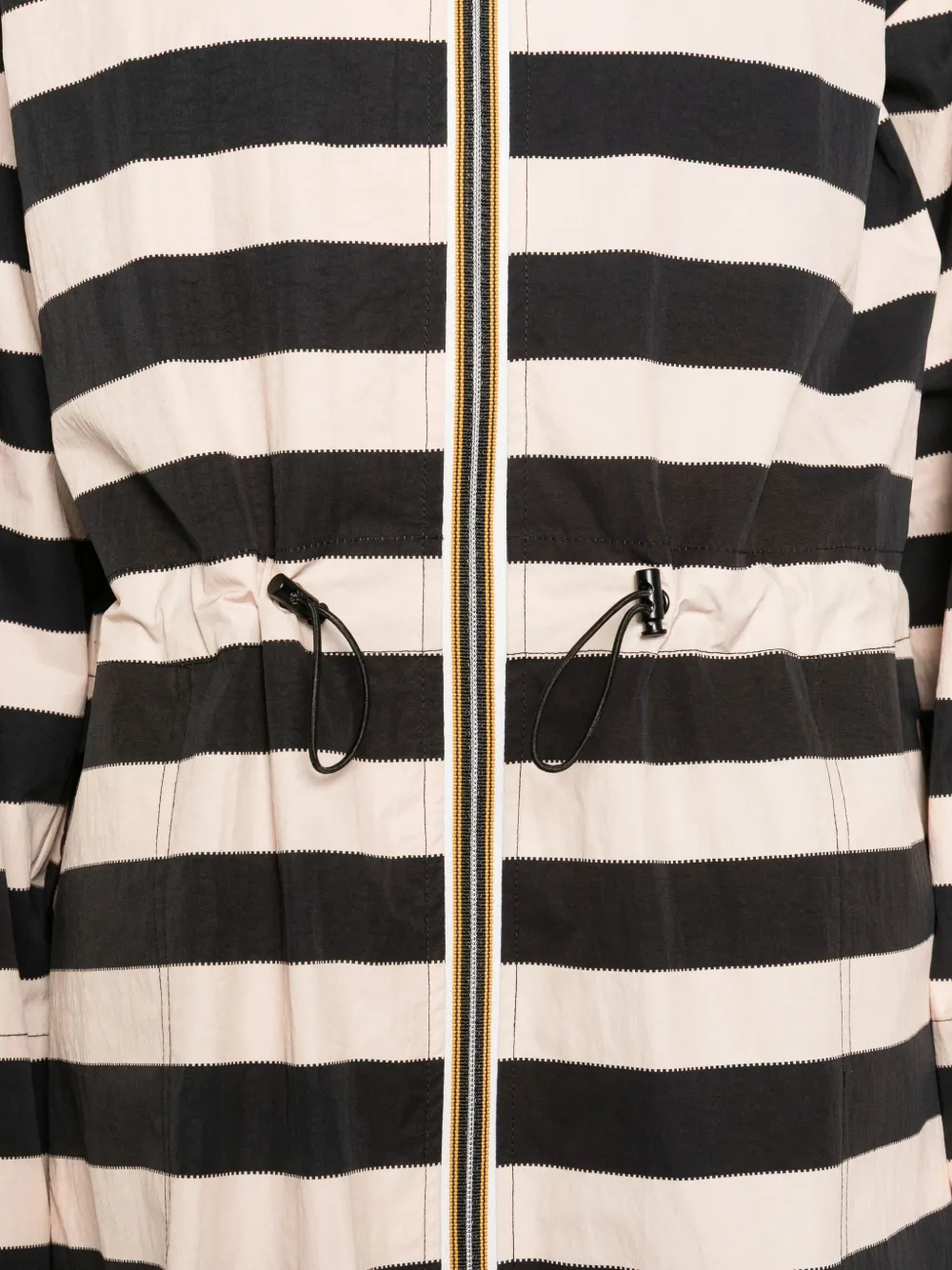 PSOPHIA Gestreepte parka Zwart