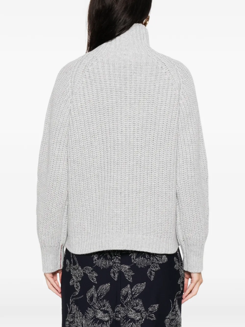 Liviana Conti High-neck Sweater In Gray