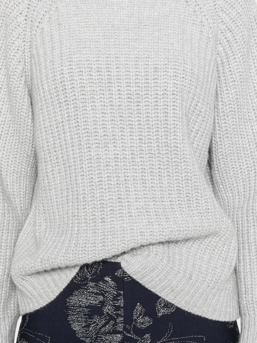 Liviana Conti High-neck Sweater In Gray