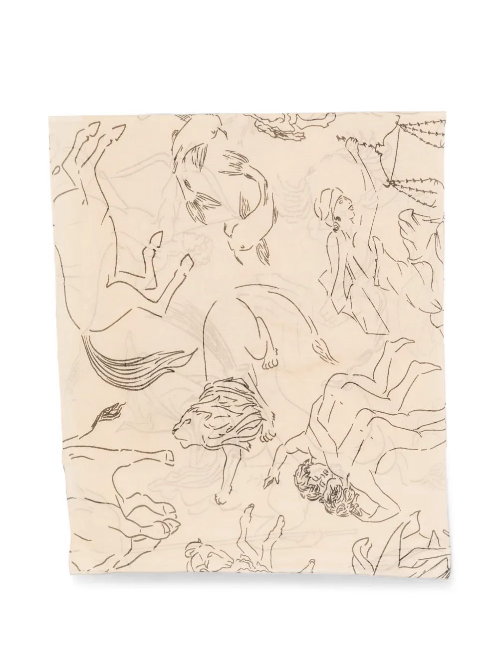 Liviana Conti graphic-print scarf - Toni neutri